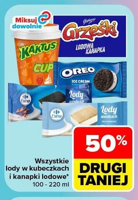 Lody w kubeczku Kaktus Cup promocja w Carrefour