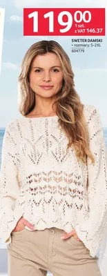 Sweter damski, rozmiary S-XXL promocja w Selgros