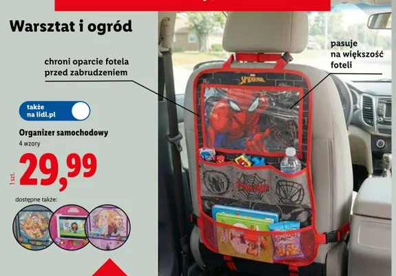 Organizer samochodowy Lidl promocja