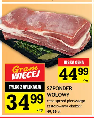 Szponder wołowy promocja w Gram Market