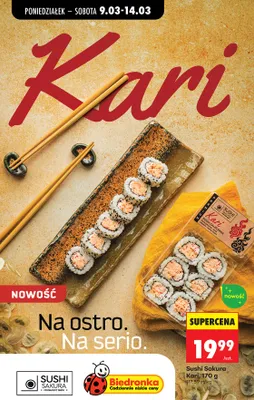 Sushi Kari promocja w Biedronka