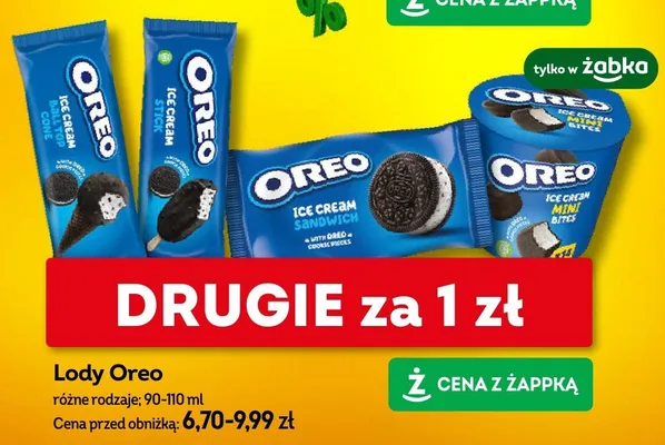 Lody Oreo Mini Bites promocja w Żabka