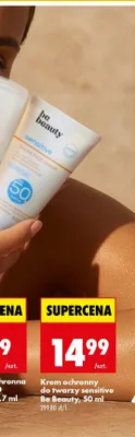 Krem ochronny do twarzy sensitive Be Beauty promocja w Biedronka