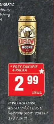 Piwo Kuflowe 4-pak 500ml promocja w Chorten