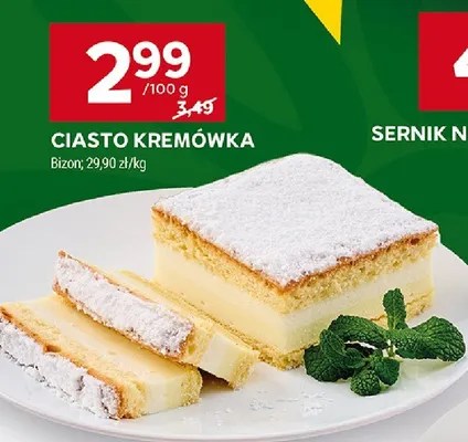 Ciasto kremówka promocja w Stokrotka
