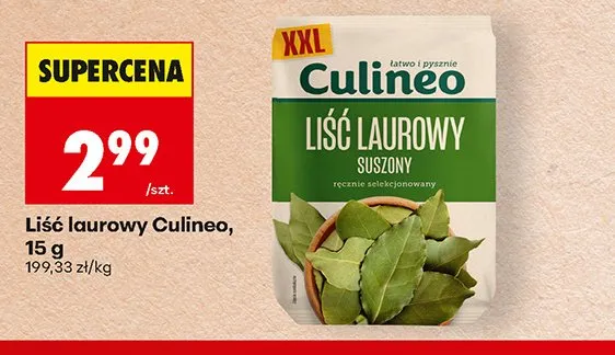 Liść laurowy Culineo promocja w Biedronka