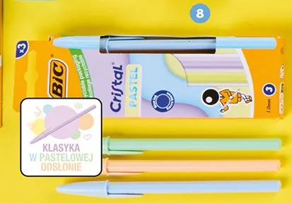 Długopisy Cristal Pastel BIC promocja w Biedronka