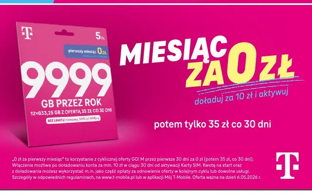 Starter T-Mobile GO! M promocja w Żabka