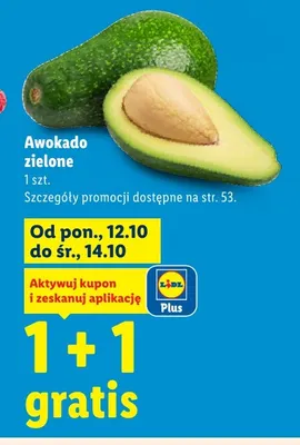 Awokado zielone Lidl promocja w Lidl