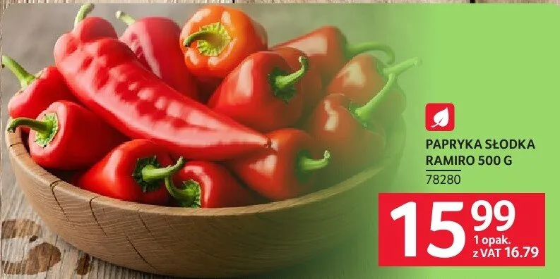 Papryka słodka Ramiro 500 g promocja w Selgros