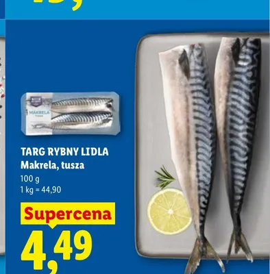 Makrela tusza Targ Rybny Lidla promocja w Lidl