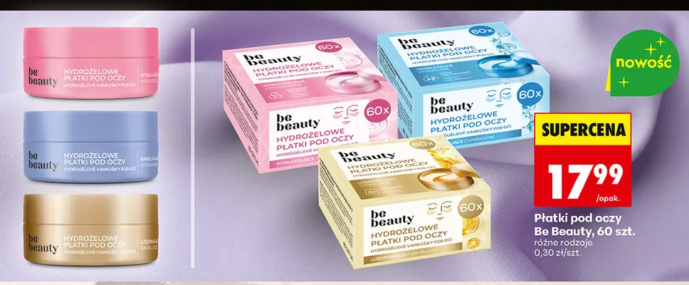Płatki pod oczy Be Beauty promocja w Biedronka