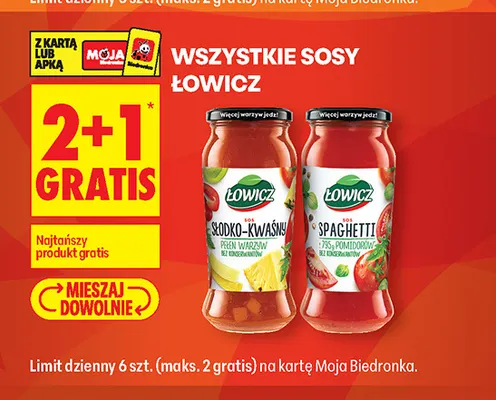 Sosy Łowicz promocja w Biedronka