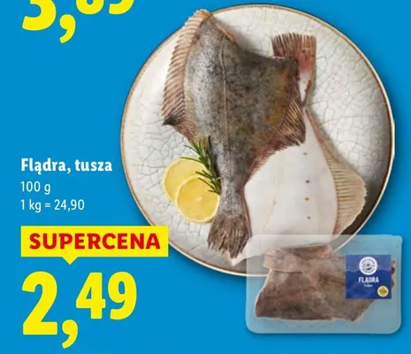 Flądra, tusza promocja w Lidl