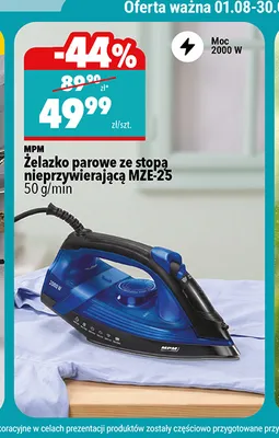 Żelazko parowe Mpm MZE-25 promocja w Biedronka