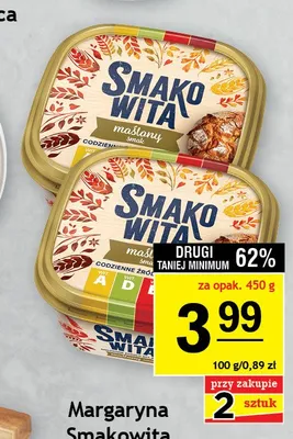 Margaryna Smakowita maślany smak promocja w Gram Market