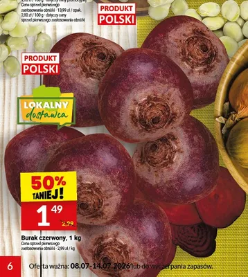 Burak czerwony polski promocja w Twój Market