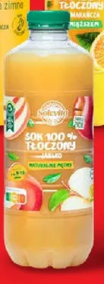 Sok 100% tłoczony jabłko naturalnie mętny Solevita promocja w Lidl