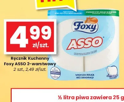 Ręcznik kuchenny Foxy Asso 2-warstwowy promocja w emma MARKET
