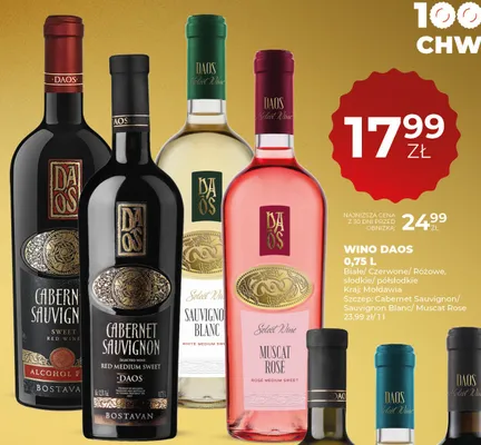 Wino Cabernet Sauvignon Red Medium Sweet promocja w Duży Ben