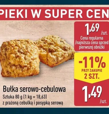 Bułka serowo-cebulowa promocja w Aldi