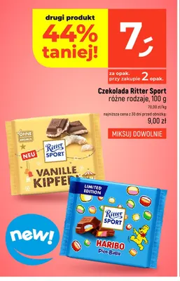 Czekolada Ritter Sport Vanille Kipferl promocja w Dealz
