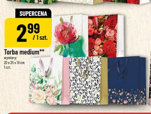 Torba medium 20x25x10 cm promocja w POLOmarket