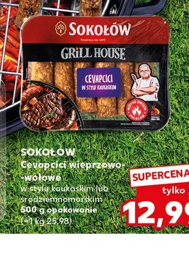 Cevapcici wieprzowo-wołowe w stylu śródziemnomorskim Sokołów promocja w Kaufland