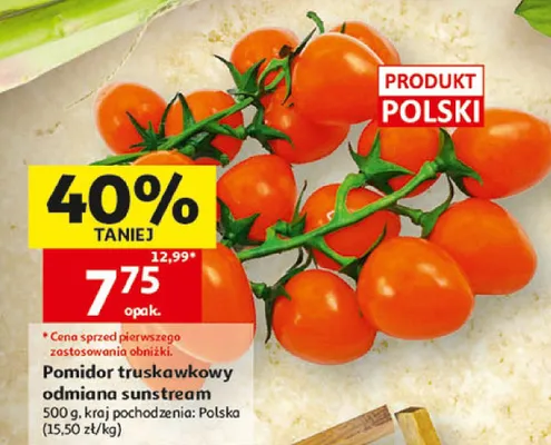 Pomidor truskawkowy odmiana sunstream polski promocja w Auchan