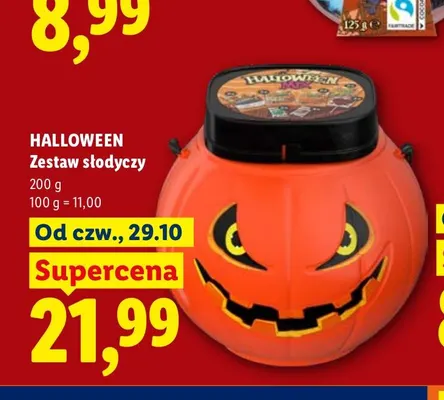 Zestaw słodyczy Halloween promocja w Lidl
