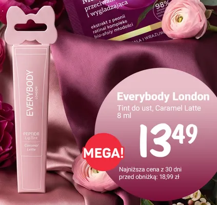Tint do ust Everybody London Caramel Latte promocja w Rossmann