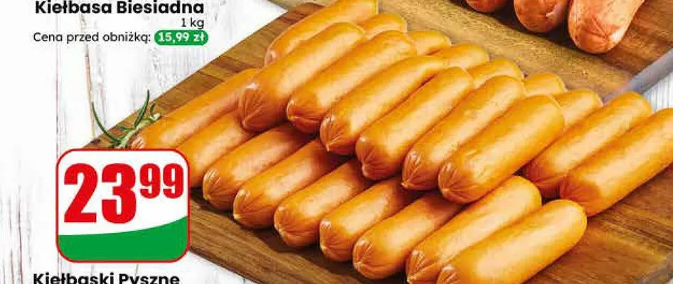 Kiełbaski Pyszne Agro Rydzyna promocja w Dino