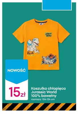Koszulka chłopięca Jurassic World promocja w Pepco