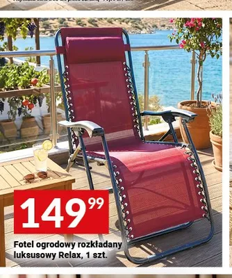 Fotel ogrodowy rozkładany luksusowy Relax promocja w Twój Market