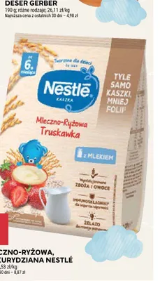 Kaszka ryżowo-kukurydziana Nestlé promocja w Stokrotka