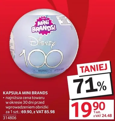 Zabawka Kapsuła Mini Brands Disney 100 promocja w Selgros