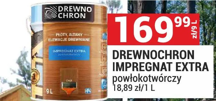 Impregnat Extra powłokotwórczy Drewnochron promocja w Merkury Market