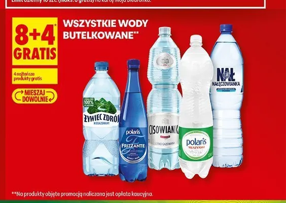 Woda gazowana Polaris promocja w Biedronka