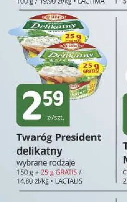 Twaróg delikatny Président Lactalis promocja w Marketvita