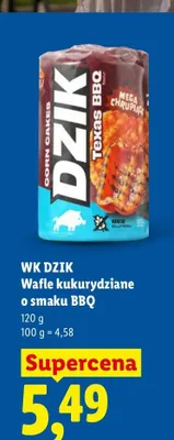 Wafle kukurydziane o smaku BBQ WK Dzik promocja w Lidl