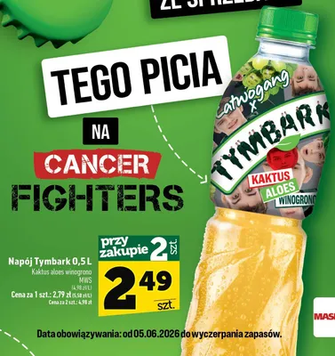 Napój Tymbark Kaktus aloes winogrono promocja w TOPAZ