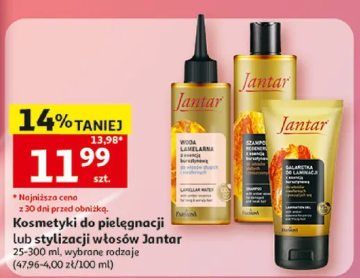 Kosmetyki do stylizacji włosów Jantar promocja w Auchan