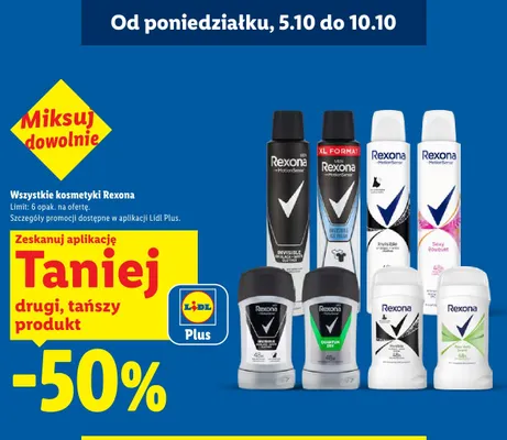 Antyperspirant w sprayu Rexona Men Invisible on Black + White Clothes promocja w Lidl