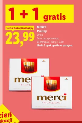 Praliny Merci promocja w Lidl