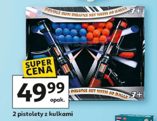 2 pistolety z kulkami promocja w Auchan