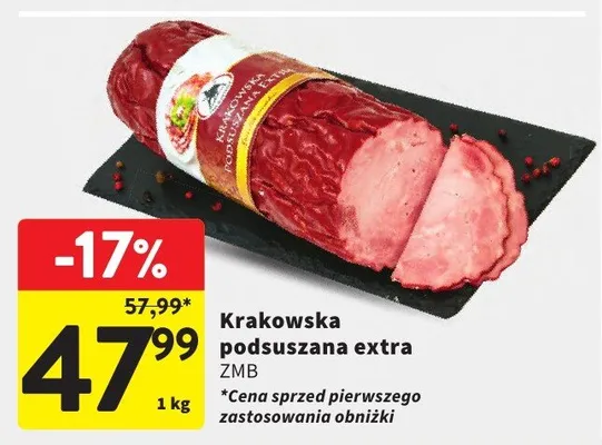 Krakowska podsuszana extra promocja w Intermarche