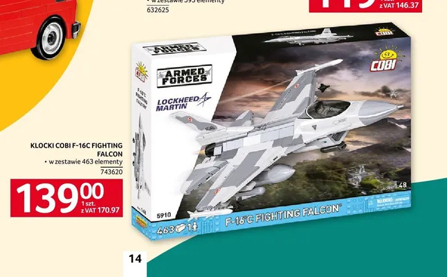 Klocki COBI F-16C Fighting Falcon promocja w Selgros
