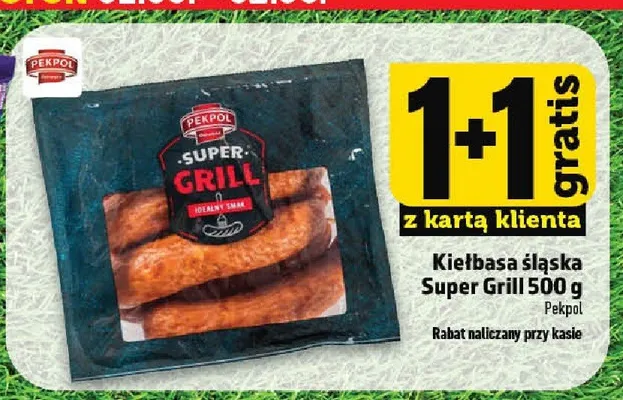 Kiełbasa śląska Super Grill Pekpol promocja w TOPAZ
