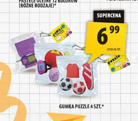 Gumka puzzle 4-pak promocja w Arhelan