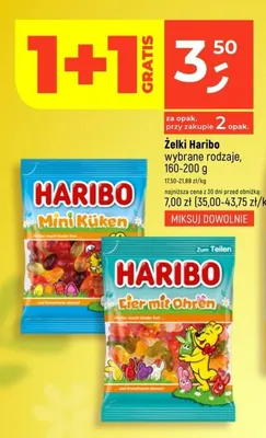 Żelki wybrane rodzaje promocja w Dealz